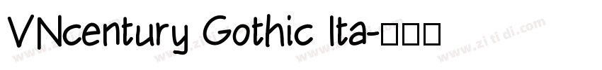 VNcentury Gothic Ita字体转换